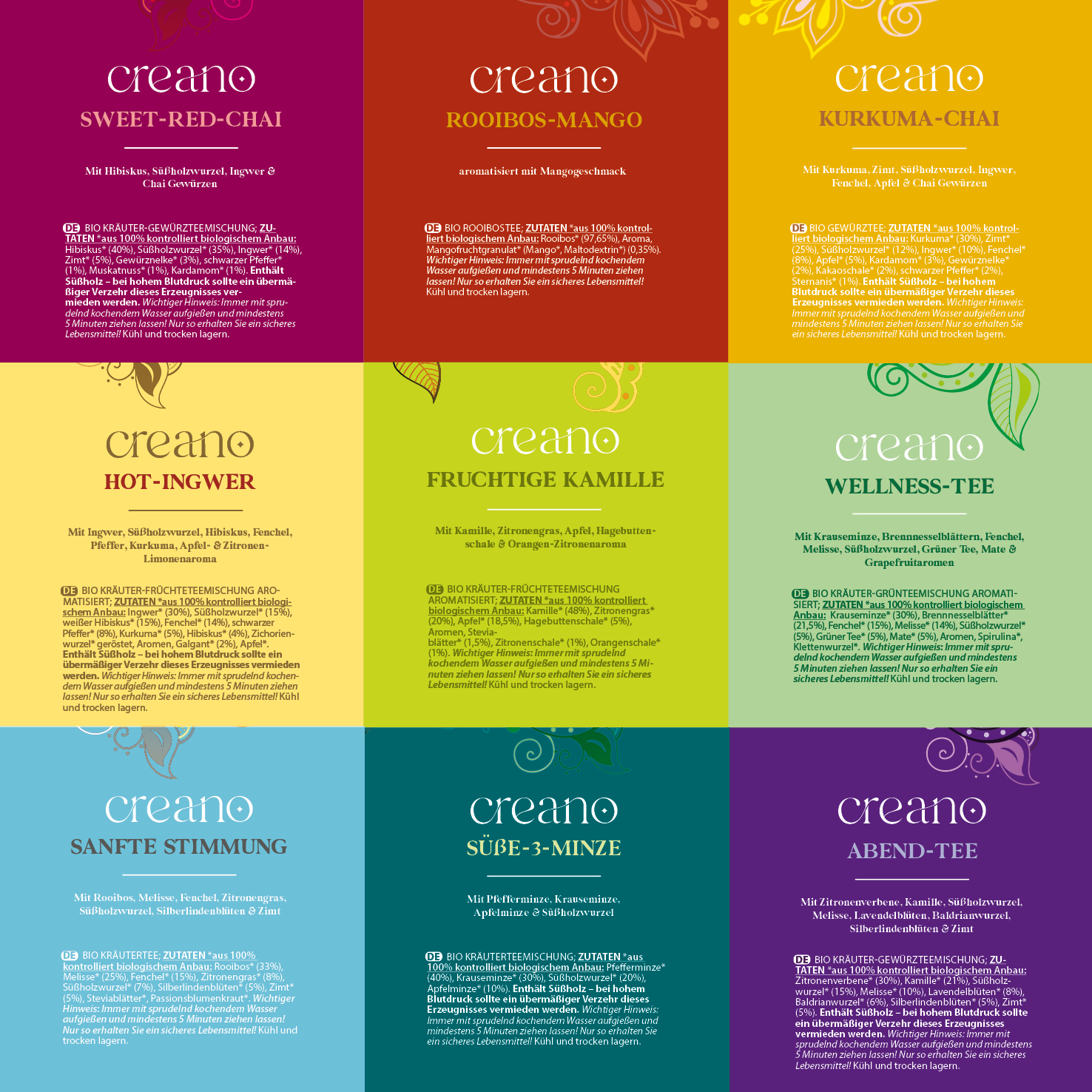 Bio Kräutertee Geschenkset Grey „ORGANIC HERBAL TEA“ – Bild 3