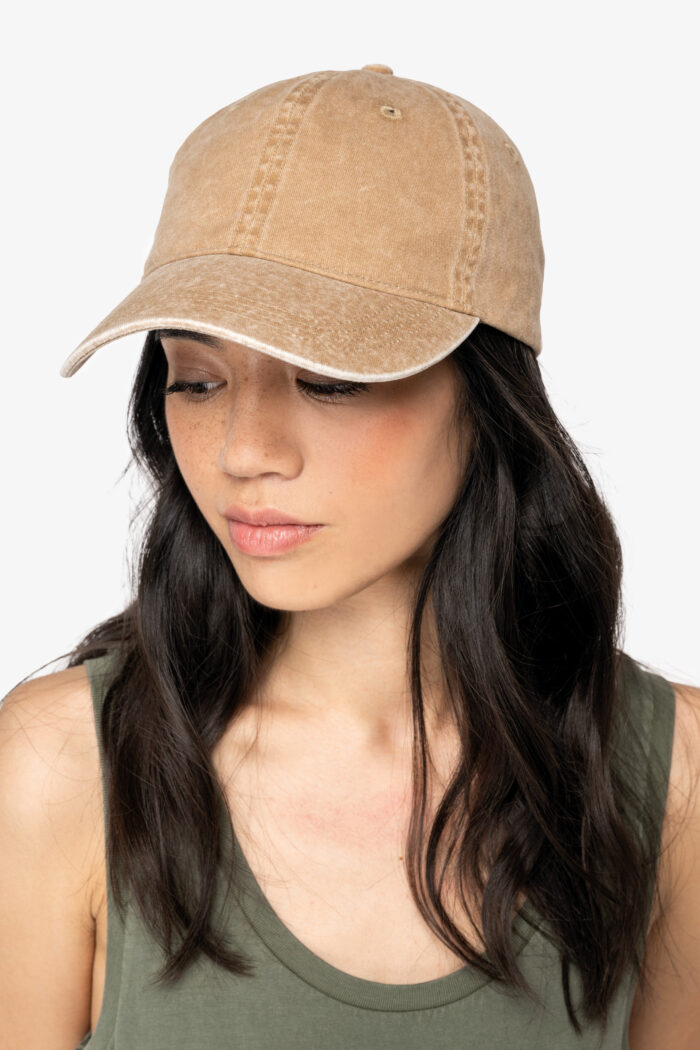 Umweltfreundliche ausgewaschene Unisex-Kappe – Bild 4