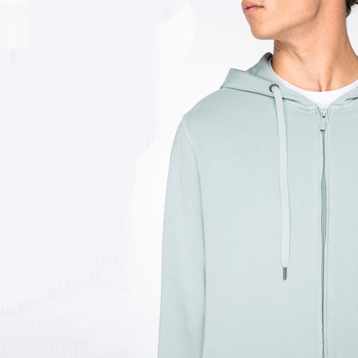 Umweltfreundliches Unisex-Kapuzensweatjacke aus French Terry – Bild 24