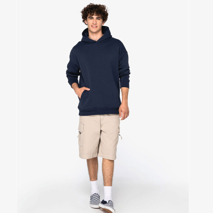 Umweltfreundliches Oversize Unisex-Kapuzensweatshirt – Bild 6