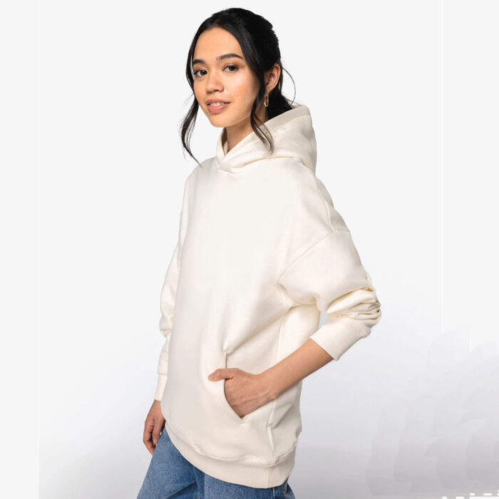 Umweltfreundliches Oversize Unisex-Kapuzensweatshirt – Bild 3