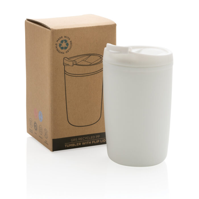 GRS recycelter PP-Becher mit Flip-Deckel – Bild 14