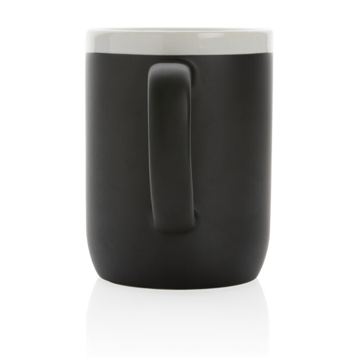 Keramiktasse mit weißem Rand – Bild 4