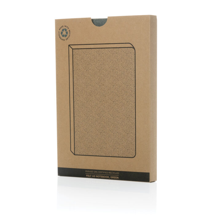 Phrase GRS-zertifiziertes A5-Notizbuch aus recyceltem Filz – Bild 7