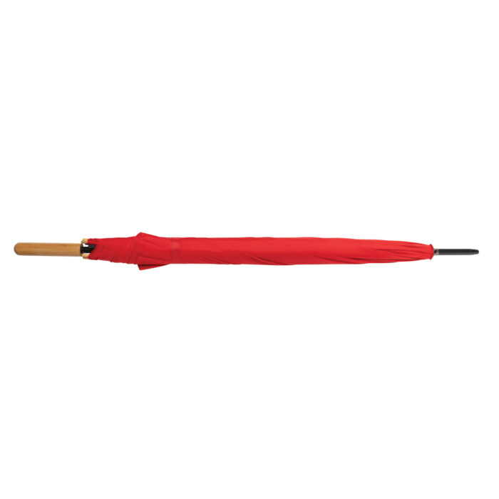 27" Impact AWARE™ RPET 190T Auto-Open Bambus-Schirm – Bild 17