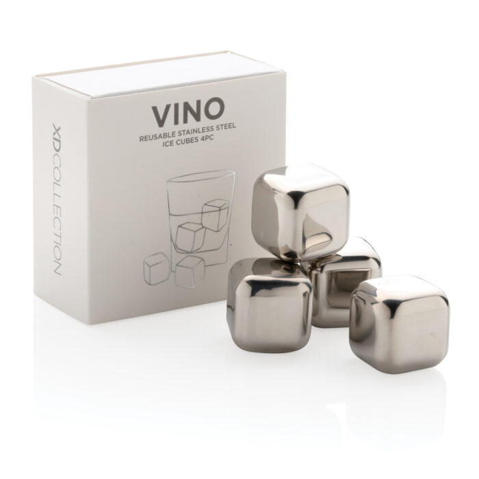 Wiederverwendbare Eiswürfel aus Stainless Steel, 4-tlg. – Bild 6