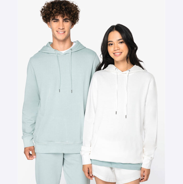 Umweltfreundliches Unisex-Kapuzensweatshirt aus French Terry – Bild 4