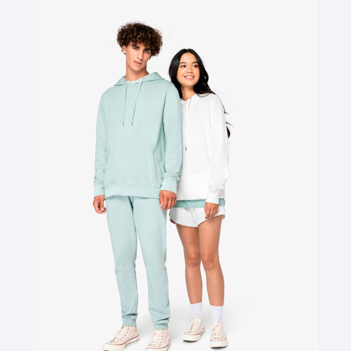 Umweltfreundliches Unisex-Kapuzensweatshirt aus French Terry – Bild 3