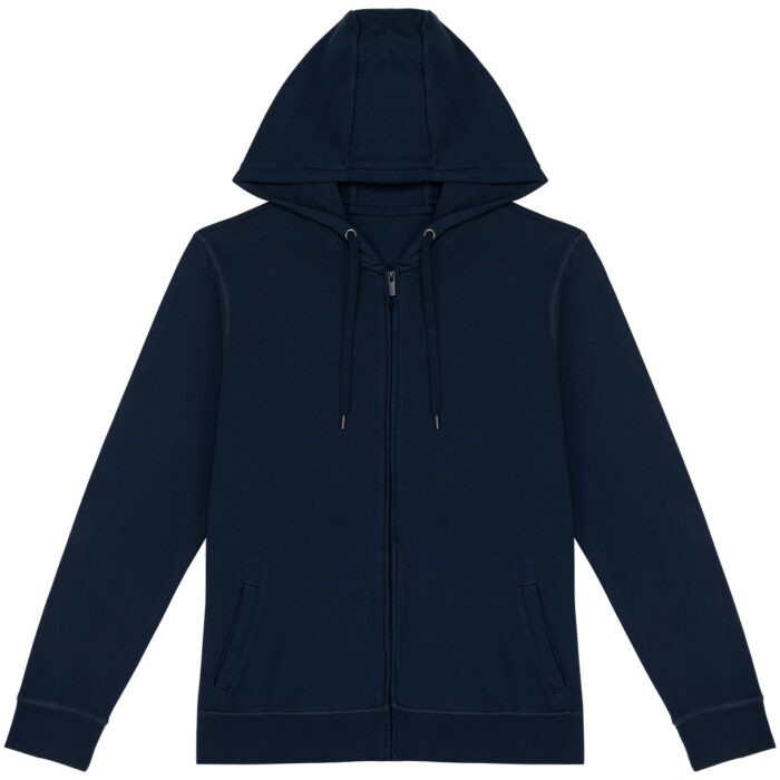 Umweltfreundliches Unisex-Kapuzensweatjacke aus French Terry