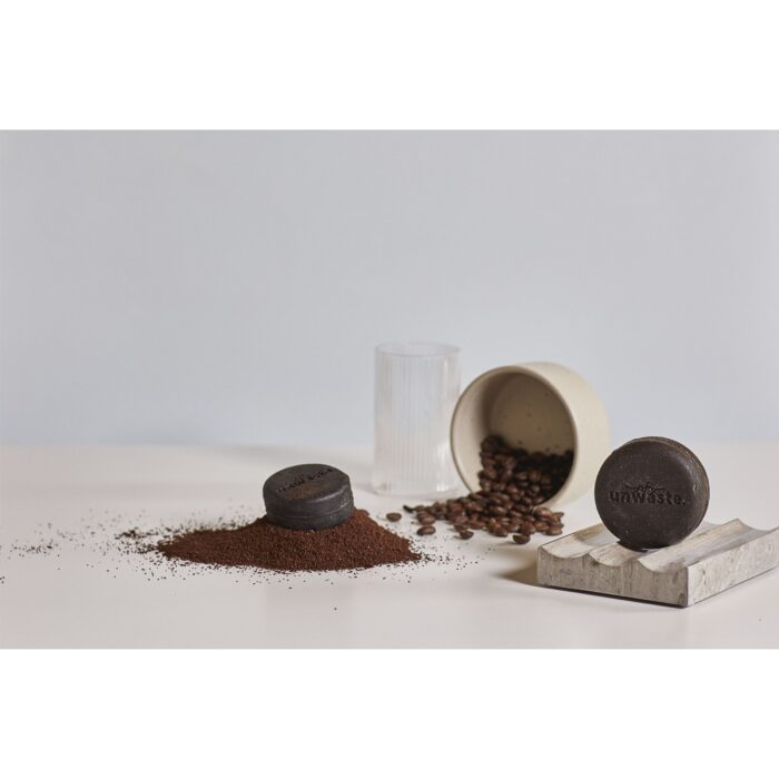Unwaste Duopack Scrub & Shampoobar Koffieolie – Bild 2